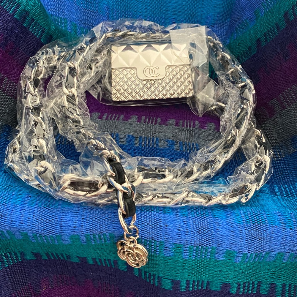 Silver chain belt!